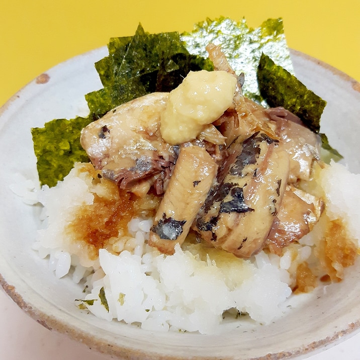 簡単ヘルシー！(^^)いわし缶と大根おろしの丼♪